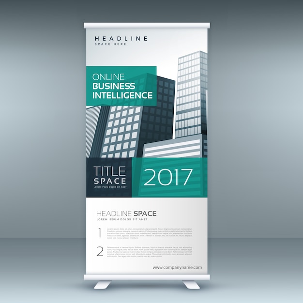 modern standee rollup banner design template