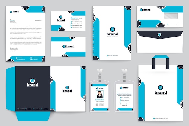 Modern stationery template