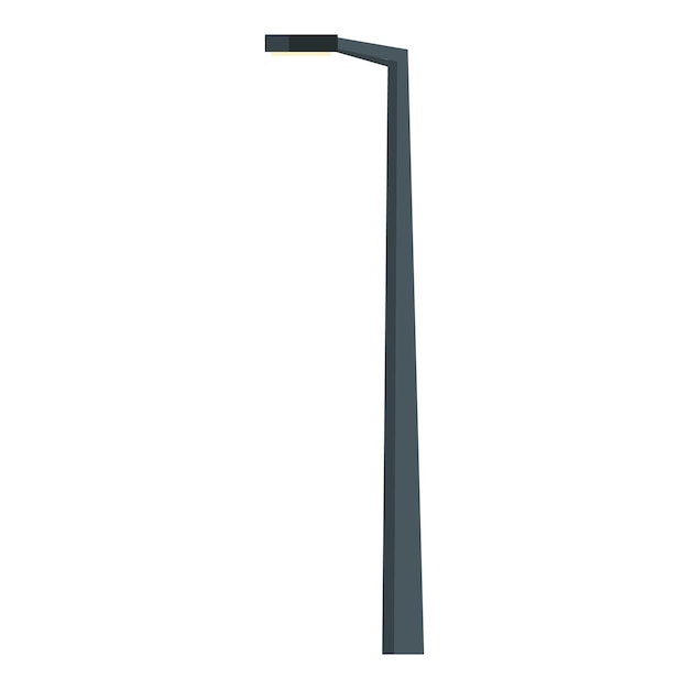 Vector modern street lamp illuminating surrounding area