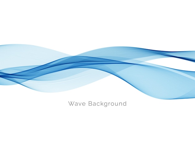 Modern stylish blue wave background vector