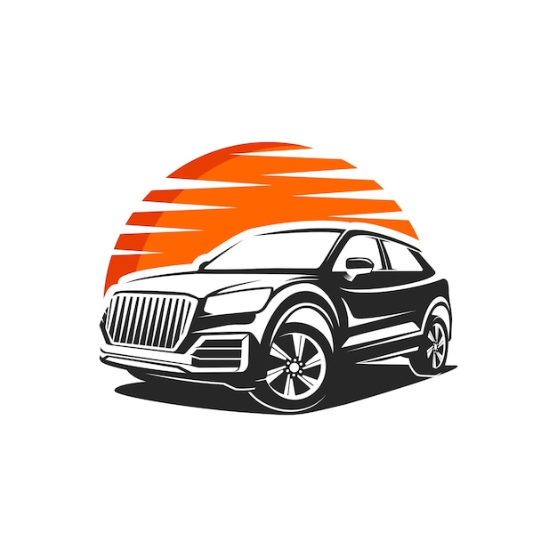 Modern SUV car logo design