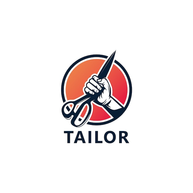 Modern Tailor Logo Template Design