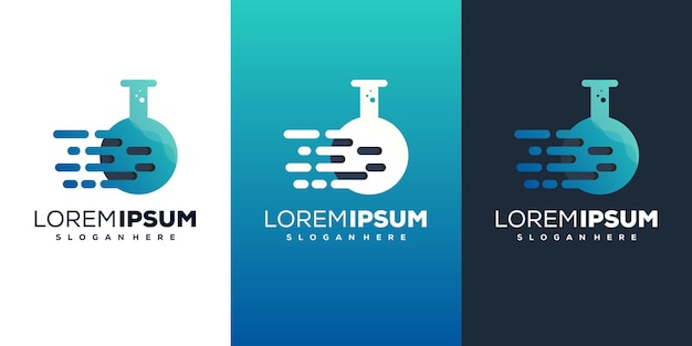 modern tech lab logo design