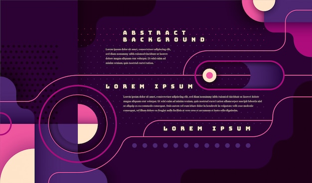 Modern technology banner in abstract geometric style.