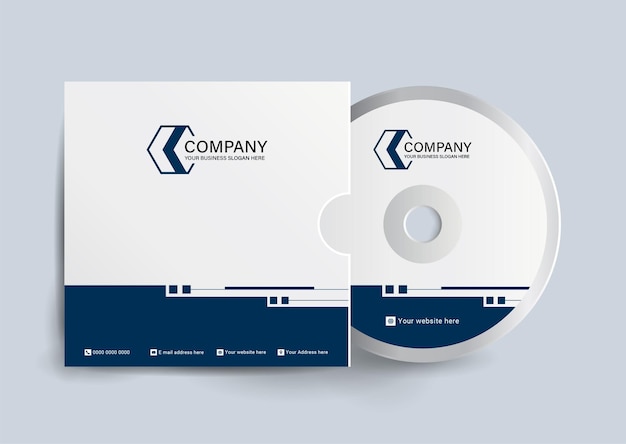 Modern technology CD cover template design