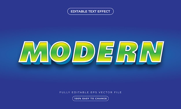 Modern Text Effect Editable