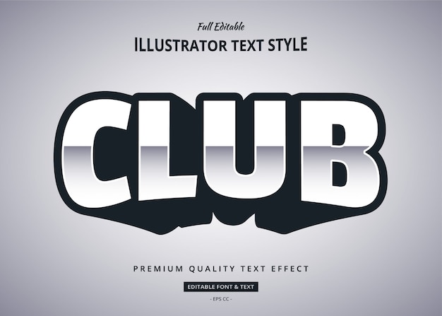 Modern text effect illustration