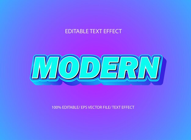 Modern text effect