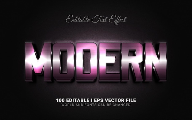 Modern text effect