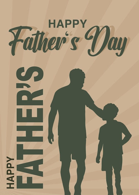 Vector modern trend world fathers day international days celebration poster design element vector