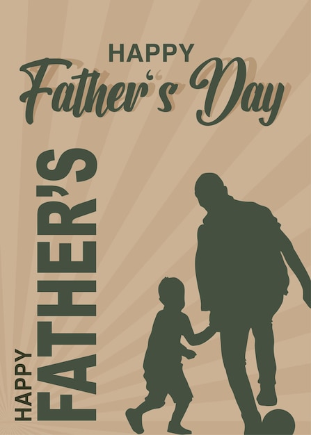 Vector modern trend world fathers day international days celebration poster design element vector