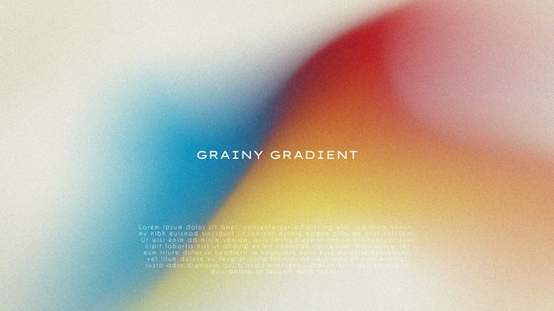 Modern trendy gradient grainy texture. Abstract colorful gradient and noise background