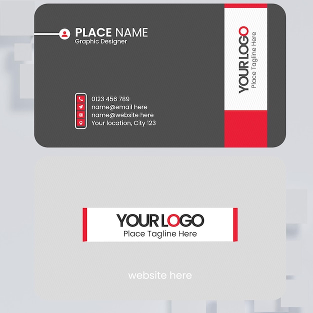 Vector modern unique business card design