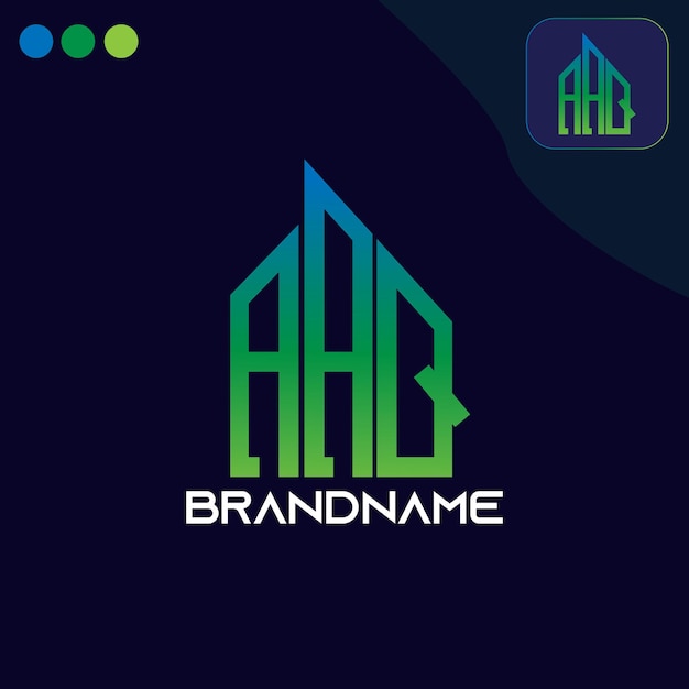 Vector modern unique corporate aaq letter logo design yemplete