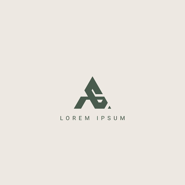 Modern unique letter AG GA logo icon design template elements