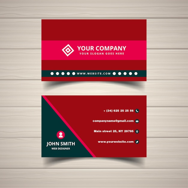 Modern and unique professional business card template