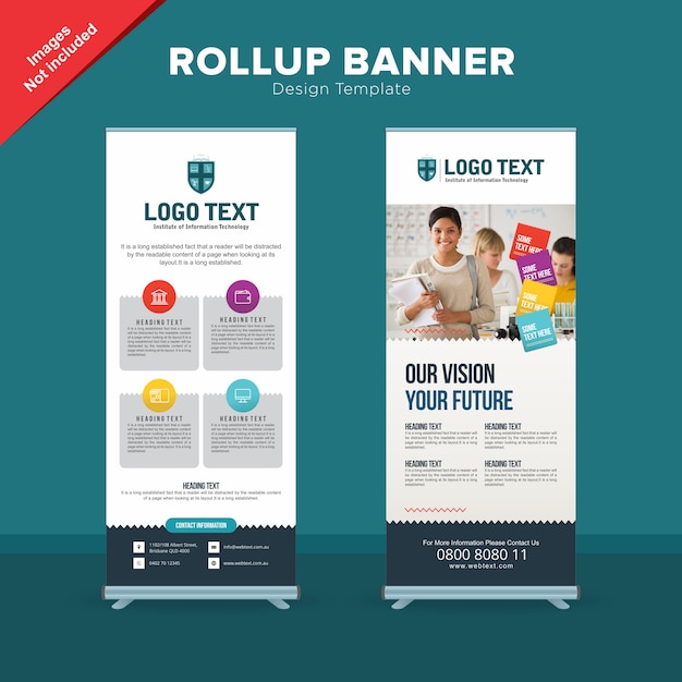 Modern University Rollup Banner Template 