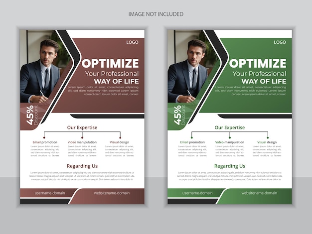 Modern vector creative business flyer template design