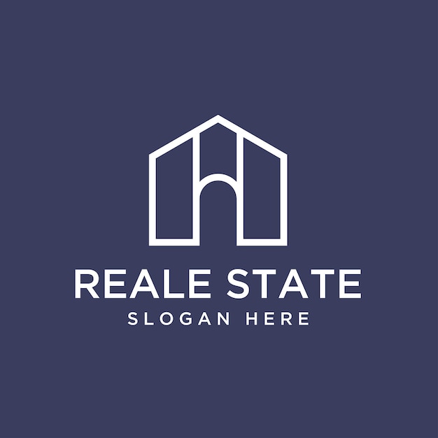 Modern vector graphic of real estate logo design template