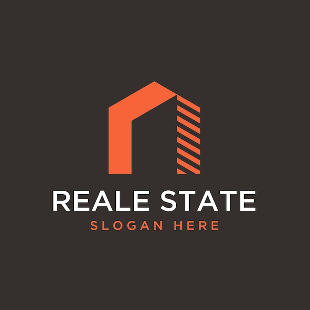 Modern vector graphic of real estate logo design template