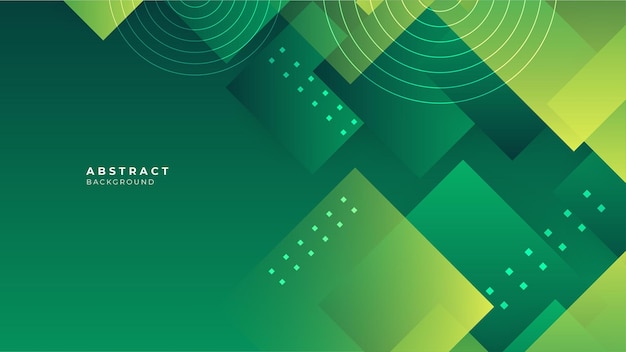 Modern vector green abstract geometric background