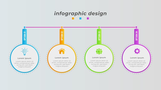 Modern vector infographic diagram and presentation design