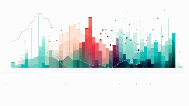 Modern Vector Style Cartoon Chart Illustration