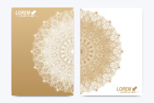 Modern vector template for brochure leaflet flyer advert cover catalog poster magazine or annual rep...