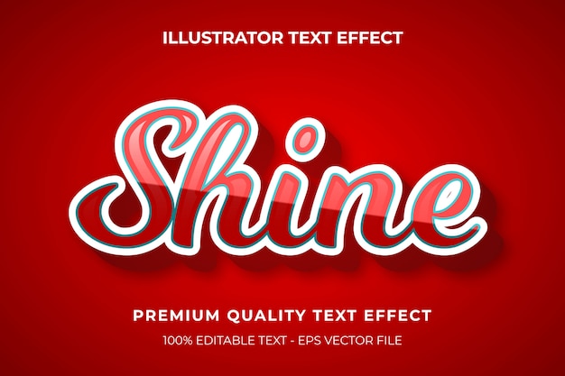 Modern vibrant 3d text effect. editable font style Premium 