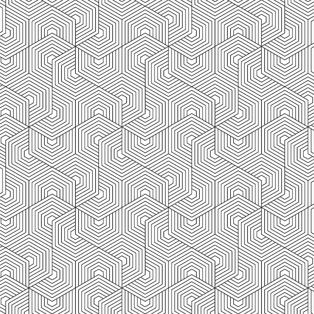 Vector modern vintage wallpaper with seamless geometric patterns and abstract design