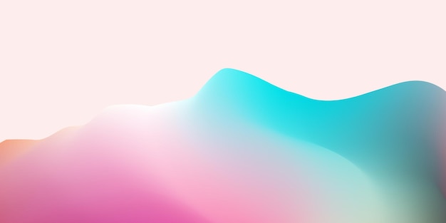 Modern wave and fluid pastel gradient bright background for poster banner template