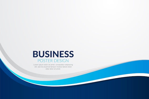 Modern wavy business style background