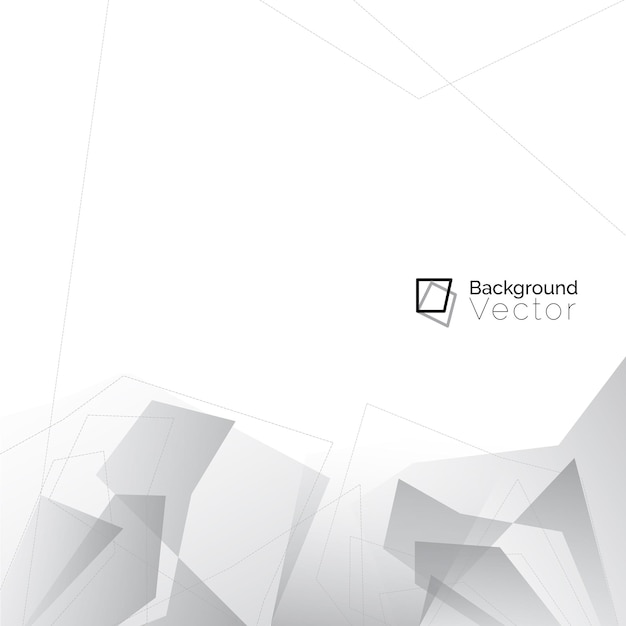 Modern white gray polygon abstract background