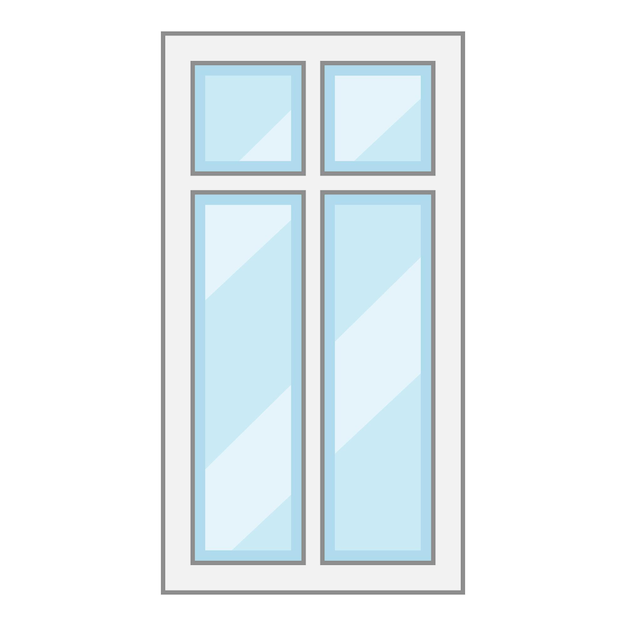 Modern window frame icon Cartoon illustration of modern window frame vector icon for web