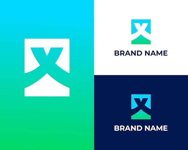 Modern XY mark logo design template vector