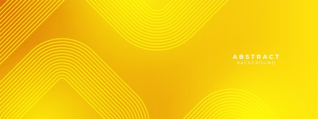 Modern yellow abstract presentation background with stripes lines