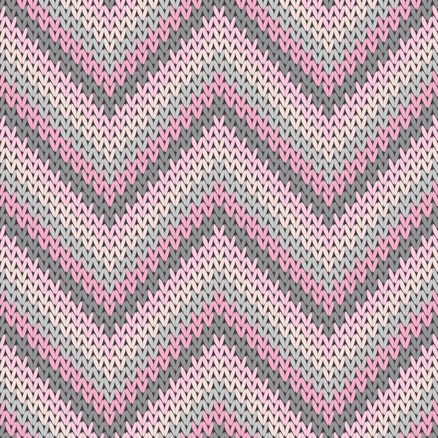 Modern zigzag chevron stripes knitting texture