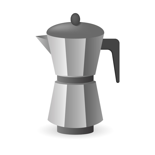 Moka Pot icon 3d illustration from coffee collection Creative Moka Pot 3d icon for web design templates infographics and more