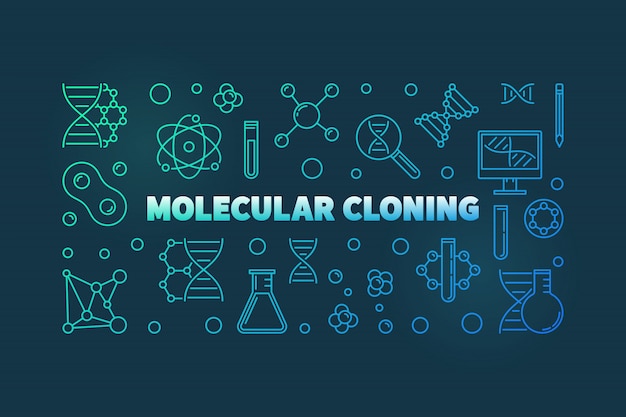 Molecular Cloning  colful outline illustration