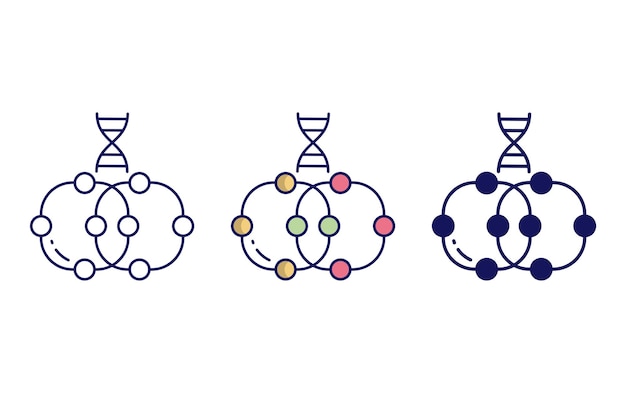 Molecular DNA icon