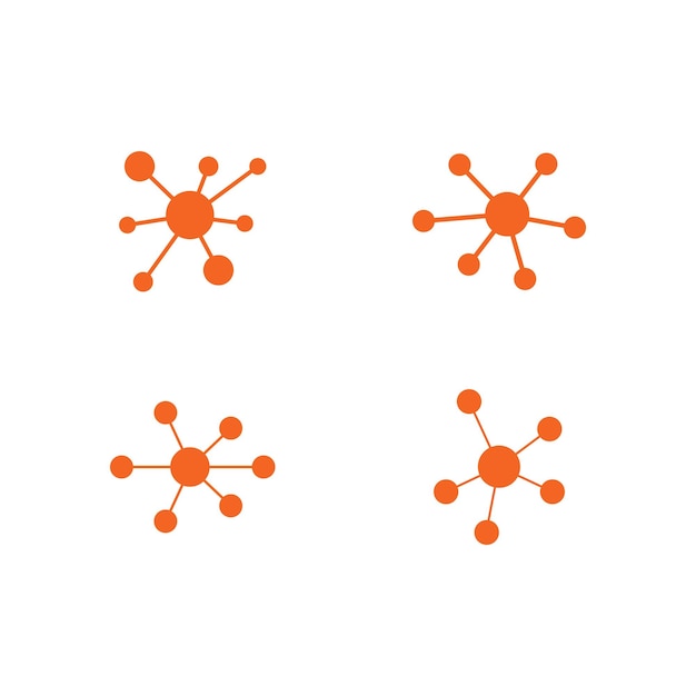 Molecule logo vector icon illustration