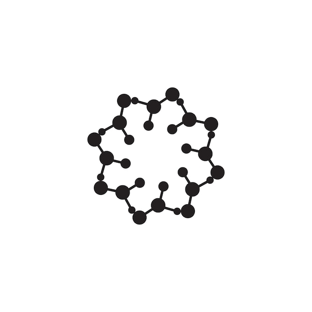 Molecule symbol logo template vector illustration design