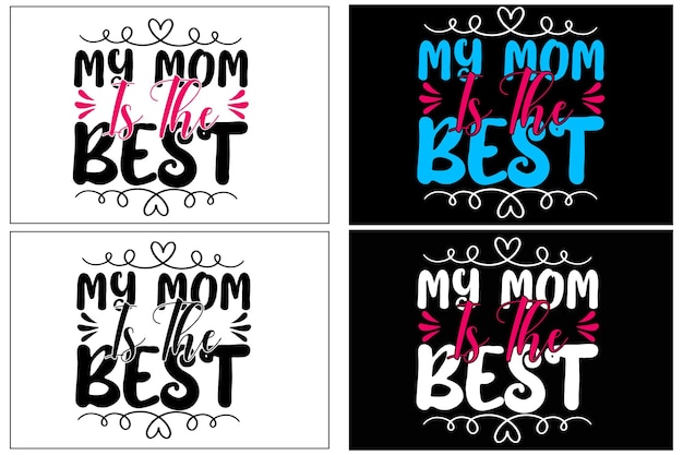 Mom typography t shirt bundle or mothers day t shirt bundle