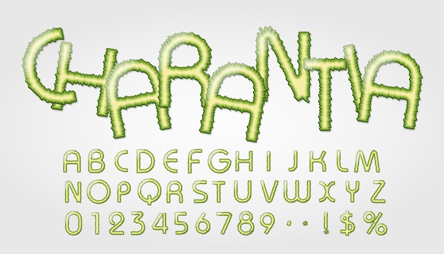 momordica charantia style font