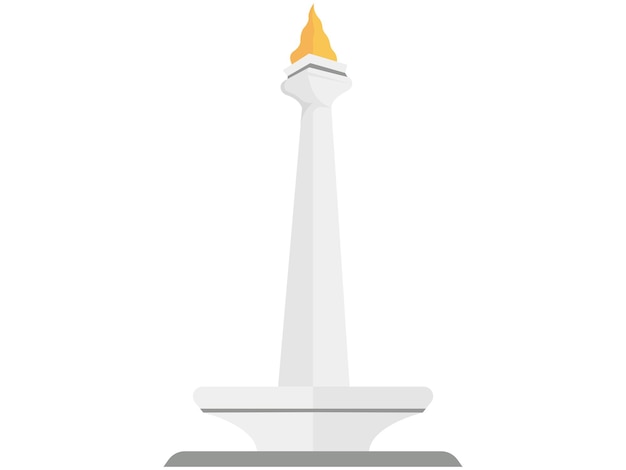 Monas Indonesia Landmark Illustration