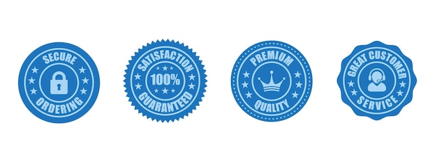 Money back guarantee, Free Shipping Trust Badges ,Trust Badges, secure ordering, easy returns