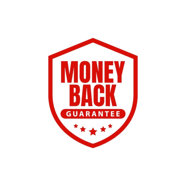 money back guarantee shield grunge rubber stamp. vector illustration