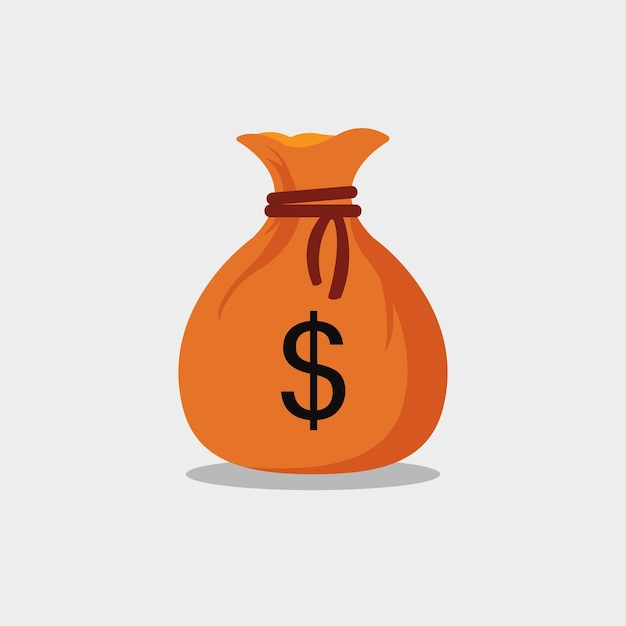 money bag illustration. business money price icon illustration