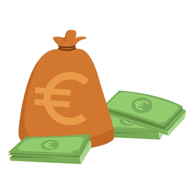 Money Bag Vector Clipart