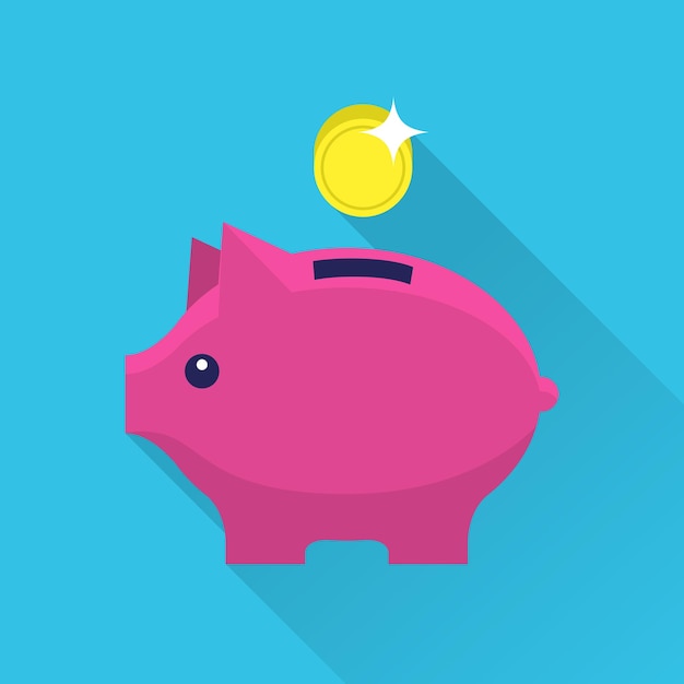 Money box flat icon